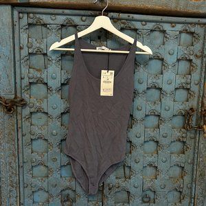 Zara NWT Sleeveless Bodysuit, Large